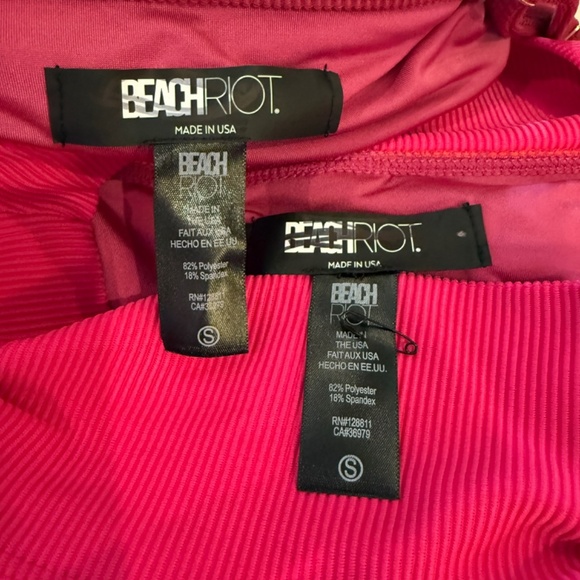 New! SET Beach Riot Eva Top Emmy Bottom Be Mine Colorblock Bikini 31404 - Picture 9 of 10